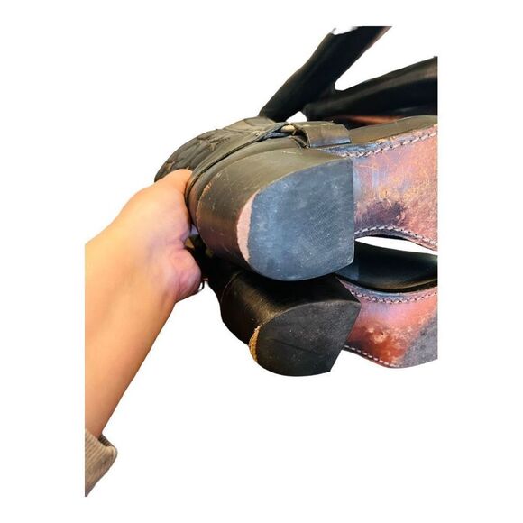 FRYE Flag Harness Americana Short 150th Anniversary Boots Black Size 7 1/2 USA - Picture 9 of 15